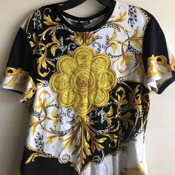 Sold Versace Baroque-Print T-shirt - Picture 5 of 11